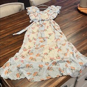 Chelsea 28 Floral Ruffle Maxi Dress